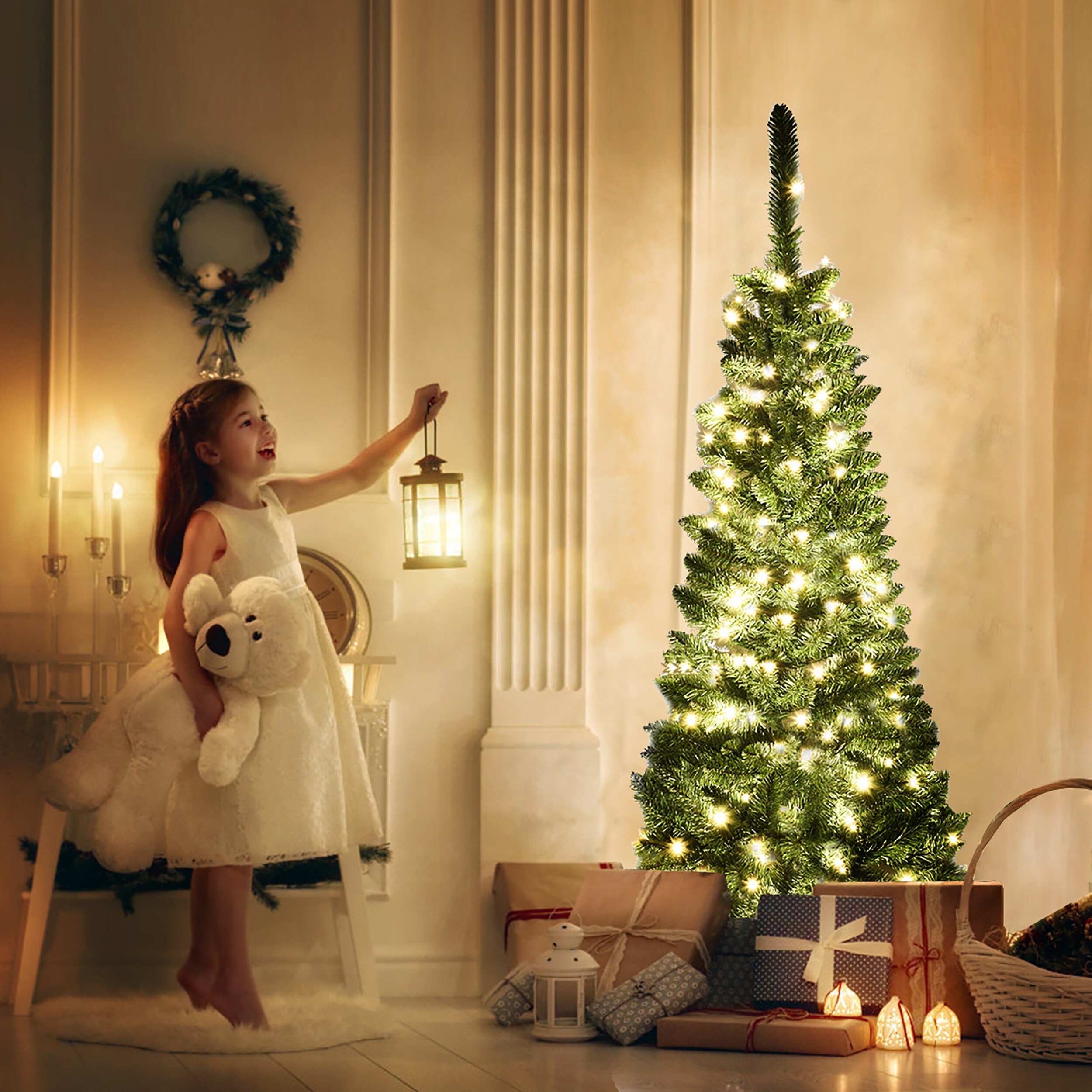 Costway CM22070 Artificial-Christmas-Trees - View #6