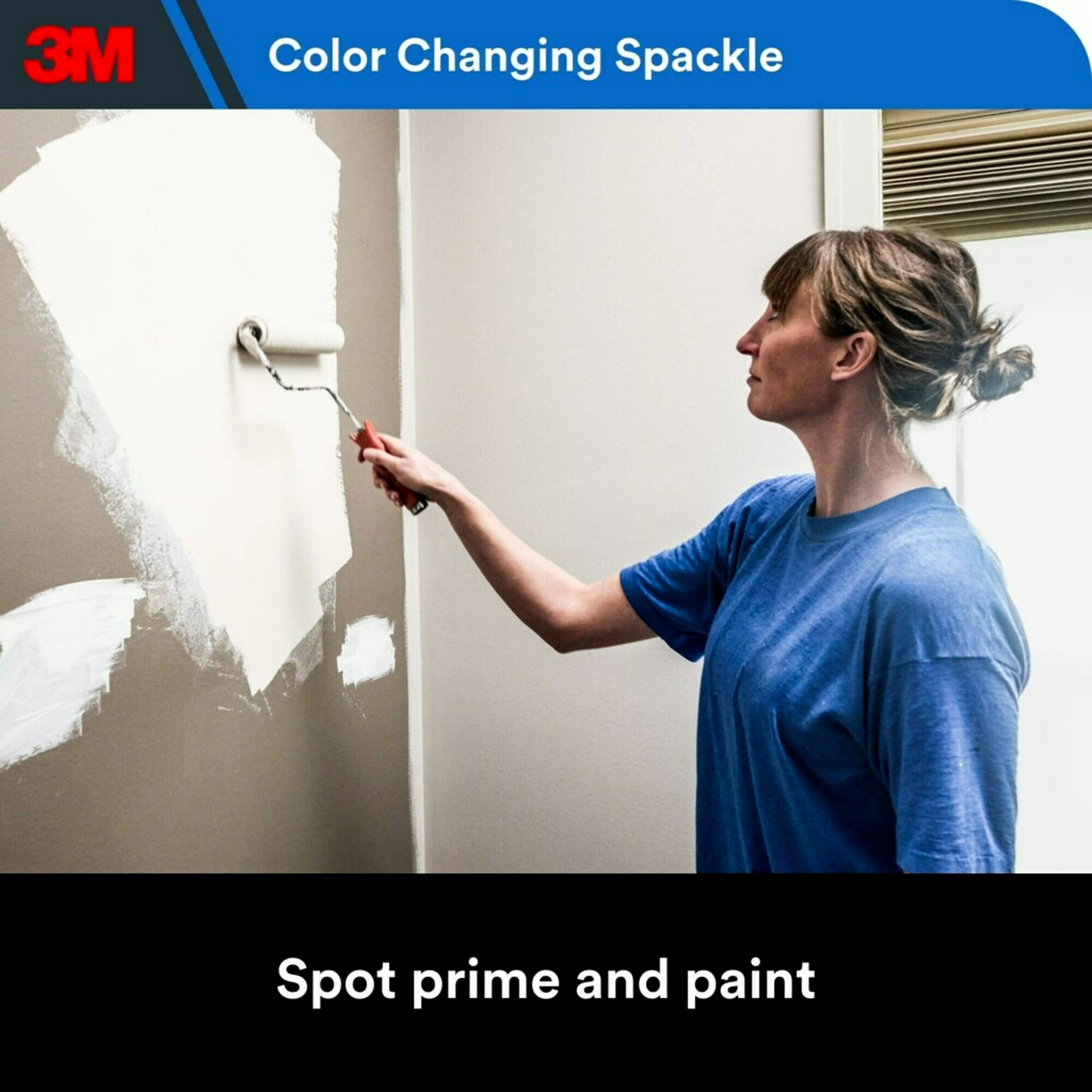 3M Blue-to-White 8-oz Color-changing, Heavy Duty, Waterproof Interior ...