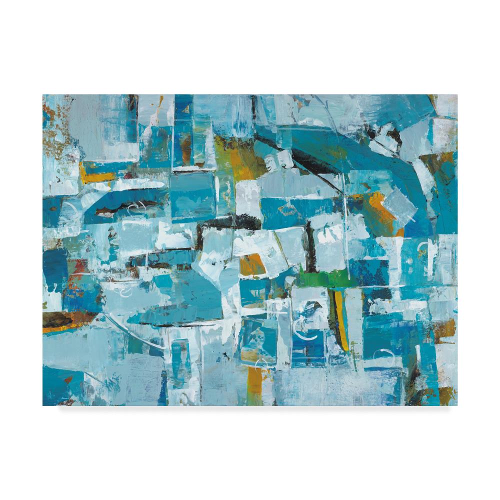 Trademark Fine Art WAG05066-C1824GG Framed 18-in H x 24-in W Abstract Print on Canvas