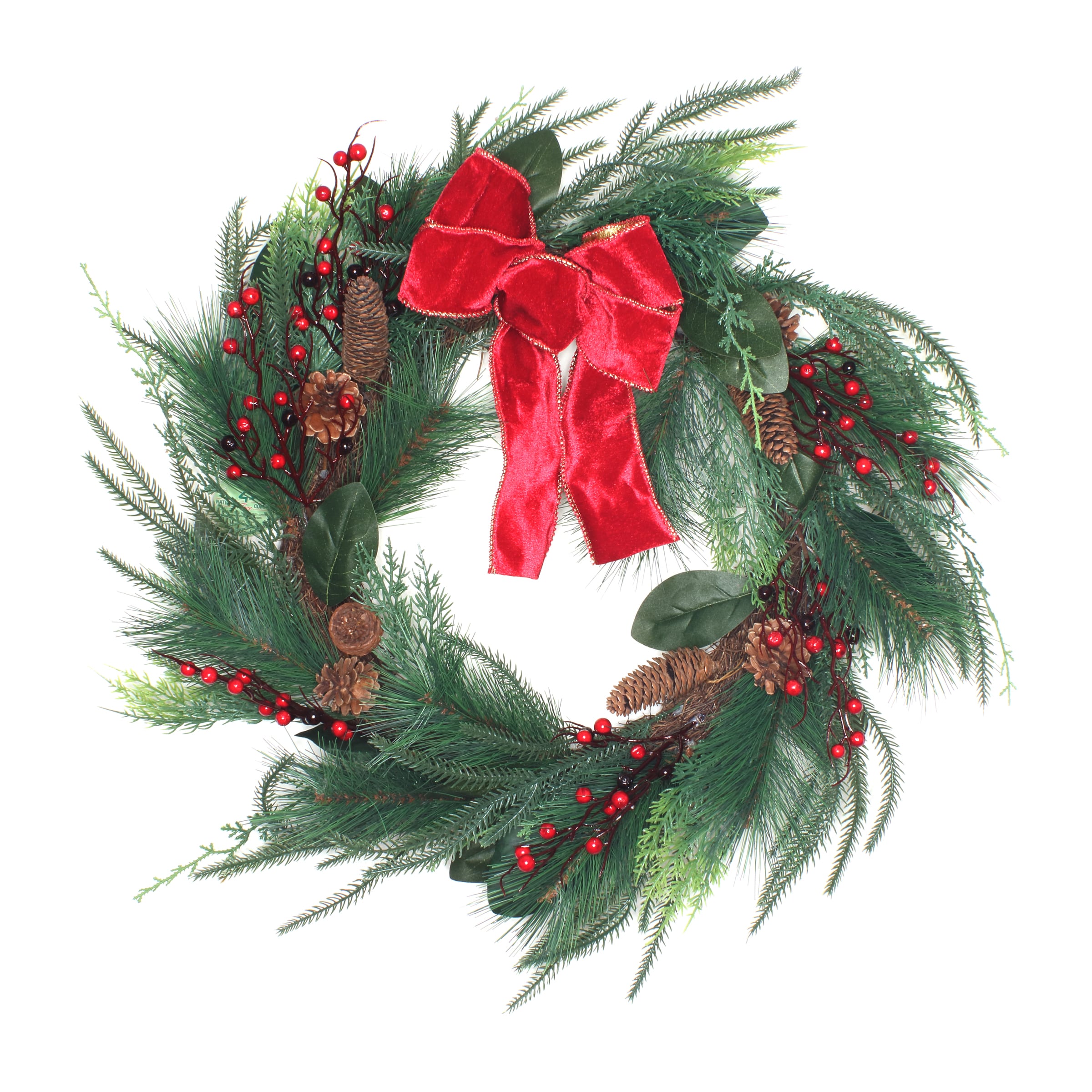 Holiday Living 30-in Indoor Green Pine Artificial Christmas Wreath