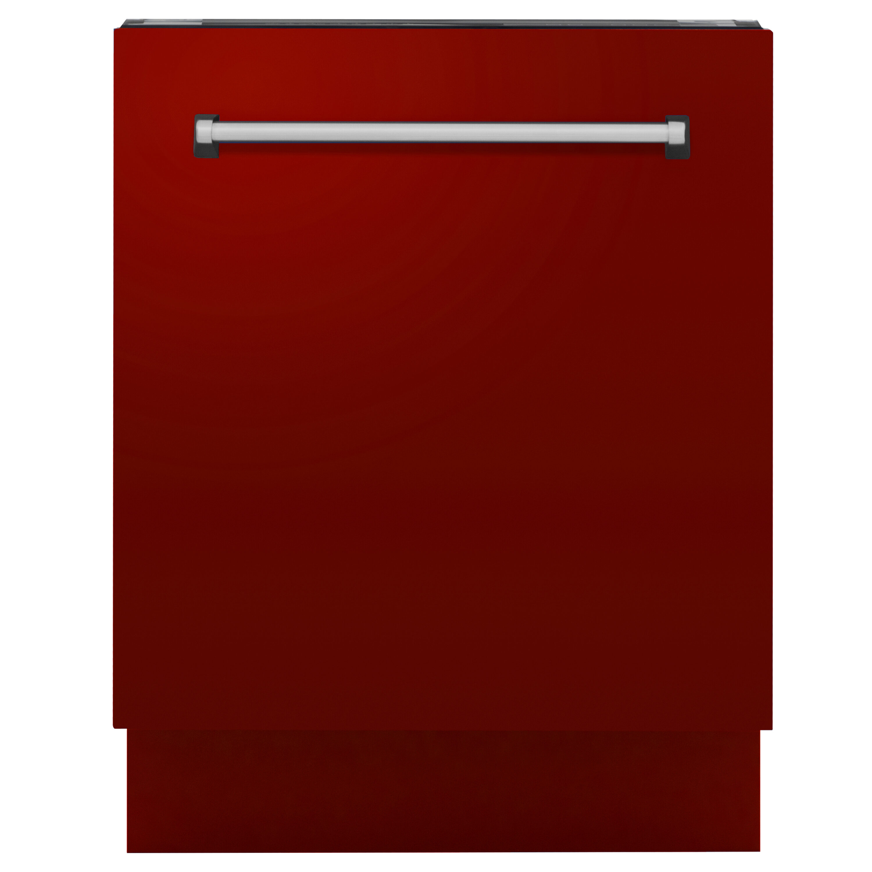ZLINE KITCHEN & BATH DWV-RG-24 Tallac 24 inch Top Control Built-in Dishwasher With Third Rack ( Stainless Steel Tub with Red Gloss Panel ) ENERGY STAR Certified 51-Decibels Standard Sound Level