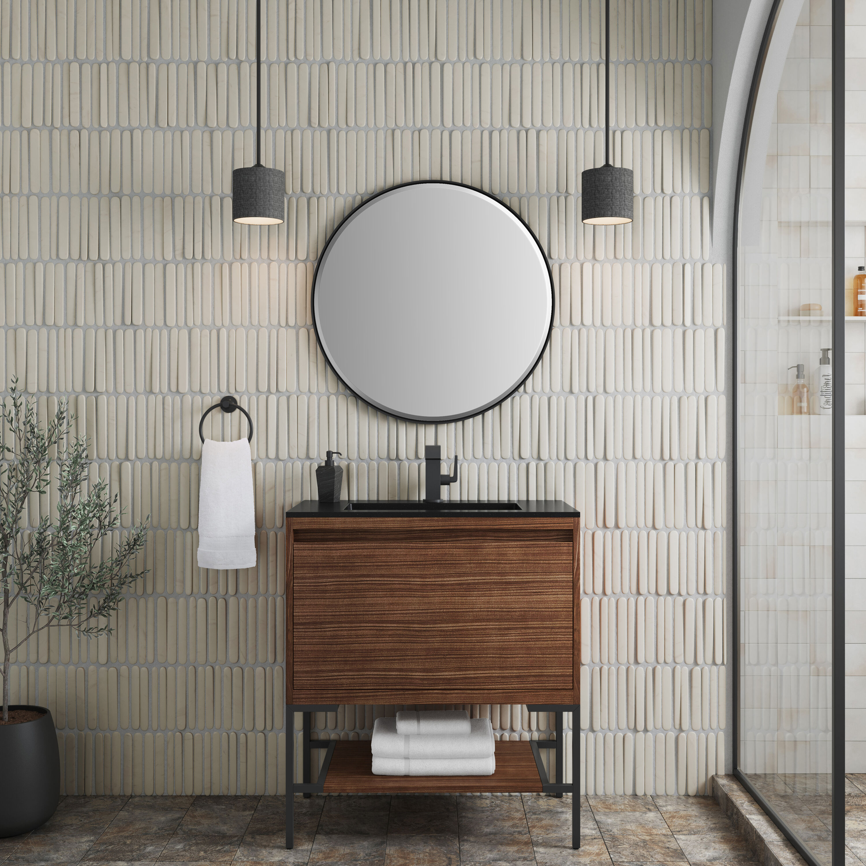 James Martin Vanities 805-V31.5-W-MB-CH Bath-Vanity-Combo - View #3