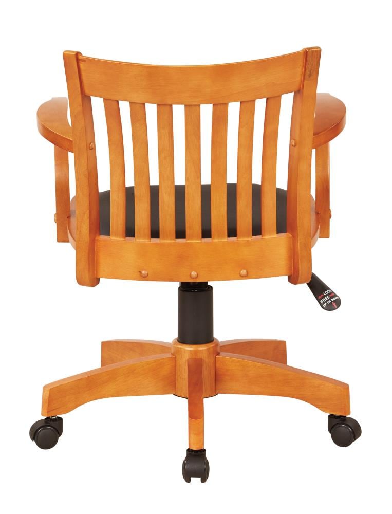 Office star deluxe best sale armless wood bankers chair