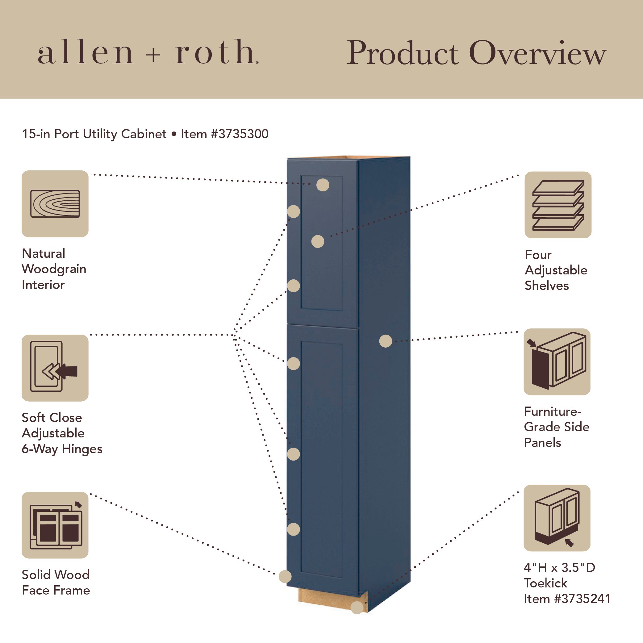allen + roth 63049NV Cabinets-Kitchen - View #14