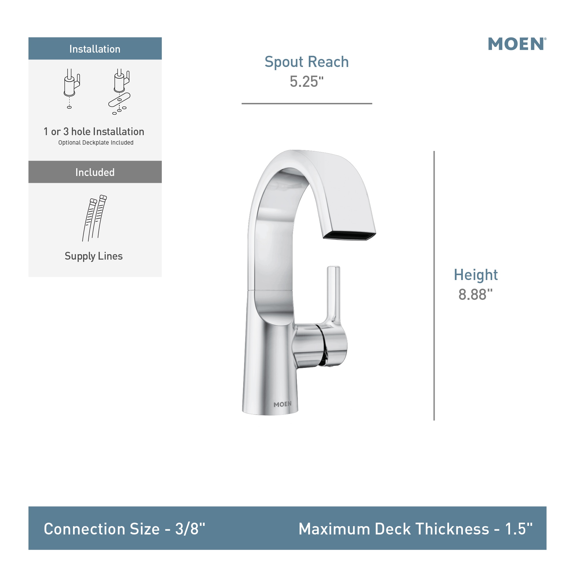 Moen 84156SRN Lavatory-Faucets - View #5