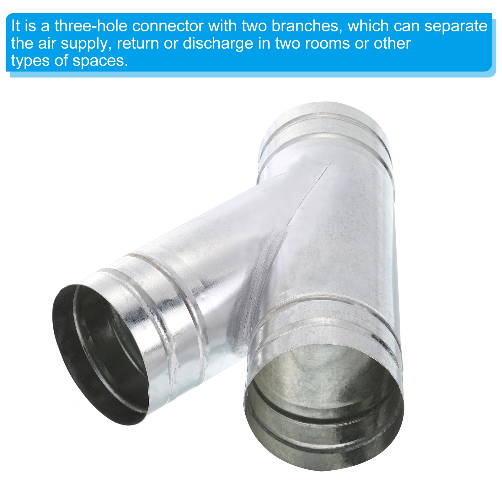 PATIKIL 3.7-Inch 3 Way Duct Splitter Y Connector Air Vent Duct Hose ...
