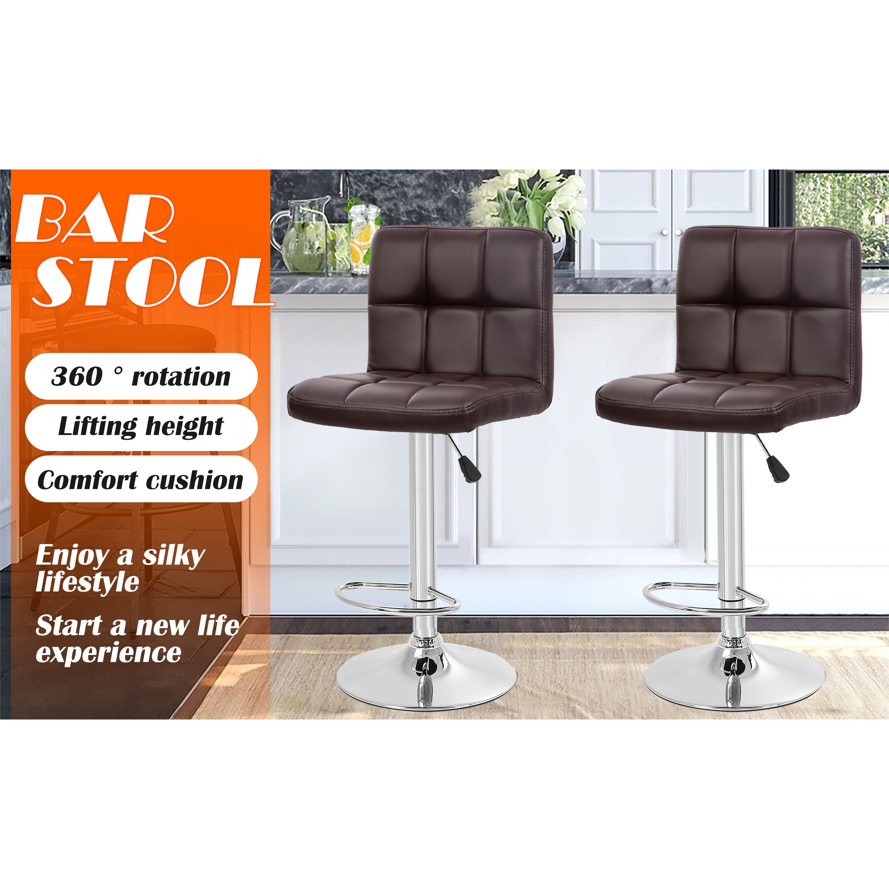 Furniture of America 004L-B06-BR stools - View #6