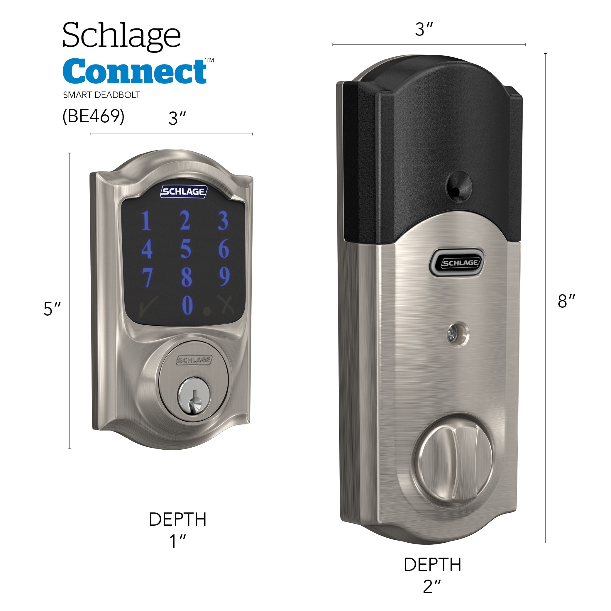Schlage B761 One-Way Deadbolt Lock