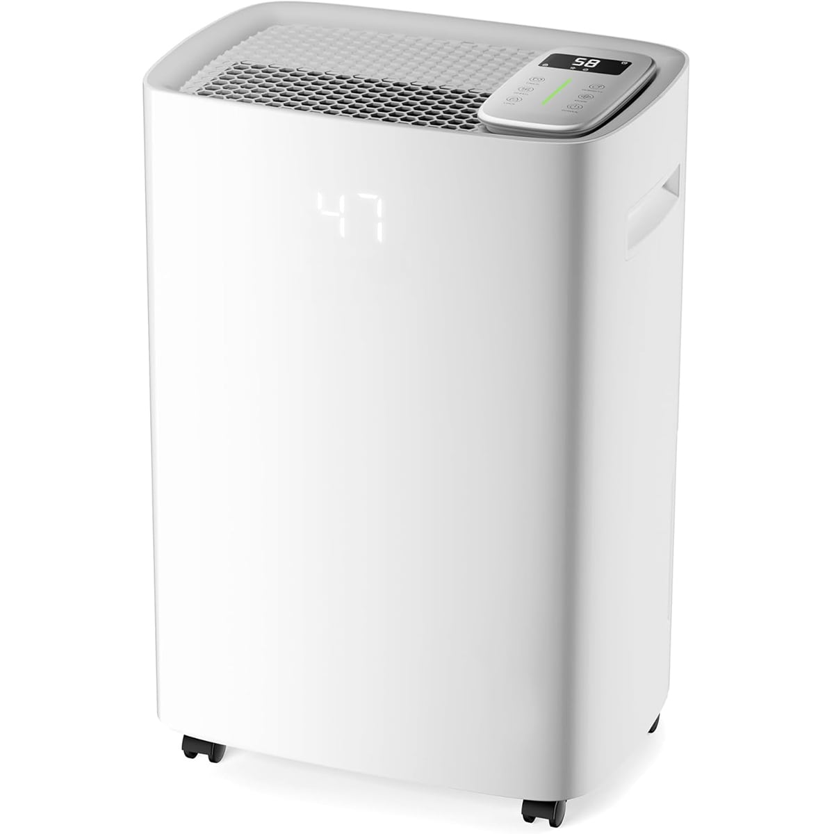YOSIMFUR 6500 Sq Ft Energy Star Dehumidifier for Basement Home 120 Pints Large Room Dehumidifiers Efficient with Drain Hose and 1.32 Gal Tank Smart Humidity Control Touch Control Panel Auto Defrost