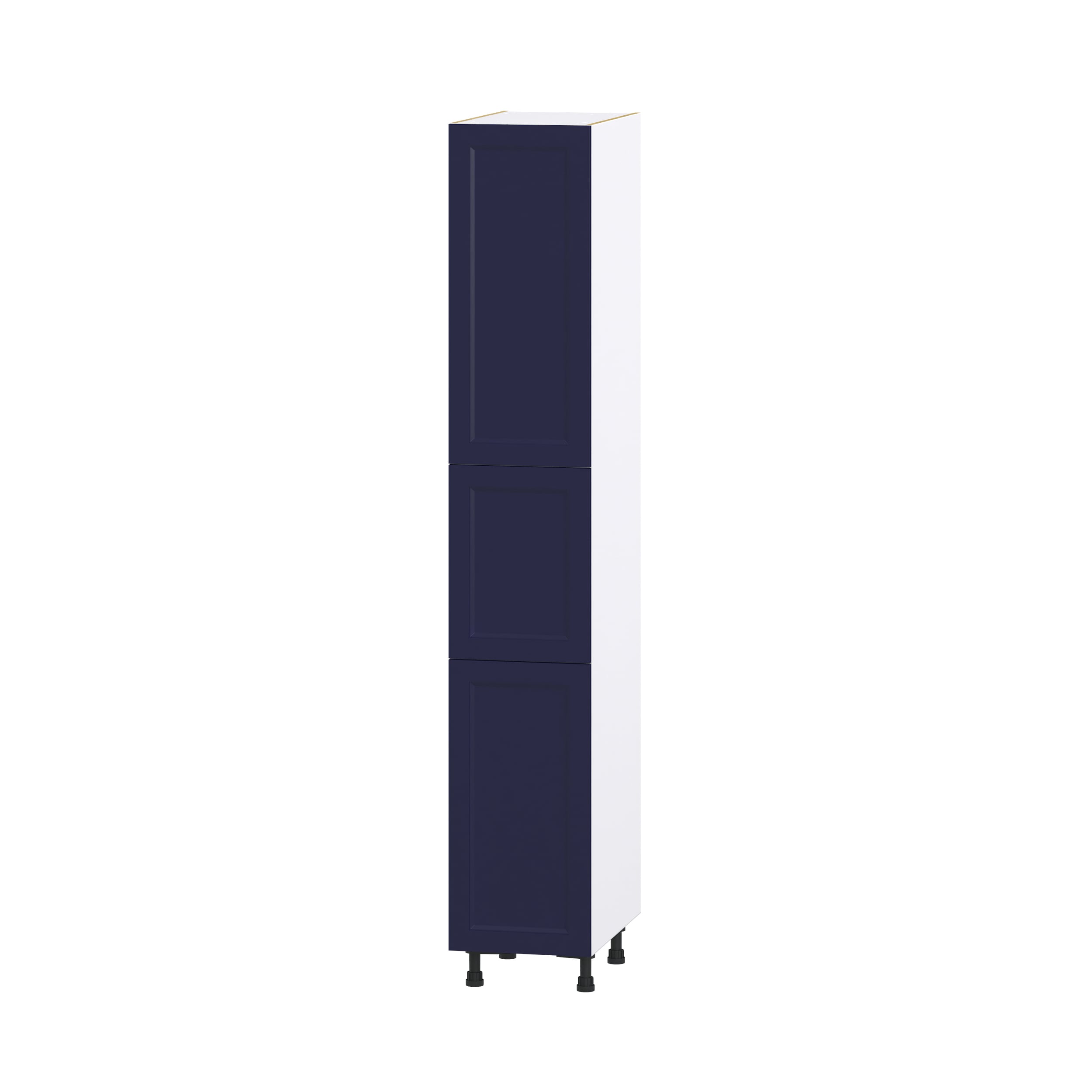 Hugo&Borg DST152489.5(L/R)-LO Lorette 15-in W x 89.5-in H x 24-in D Navy Blue Pantry Fully assembled Cabinet (Recessed Panel Shaker)