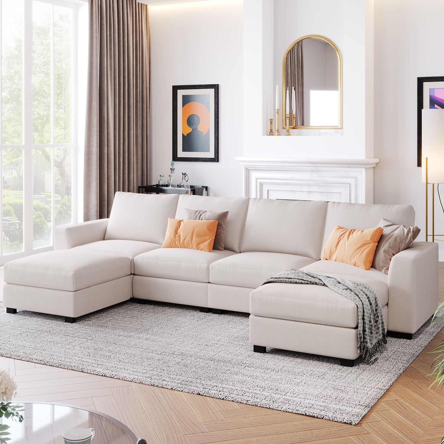 SINOFURN SYA010295GY Sofas-Loveseats - View #2