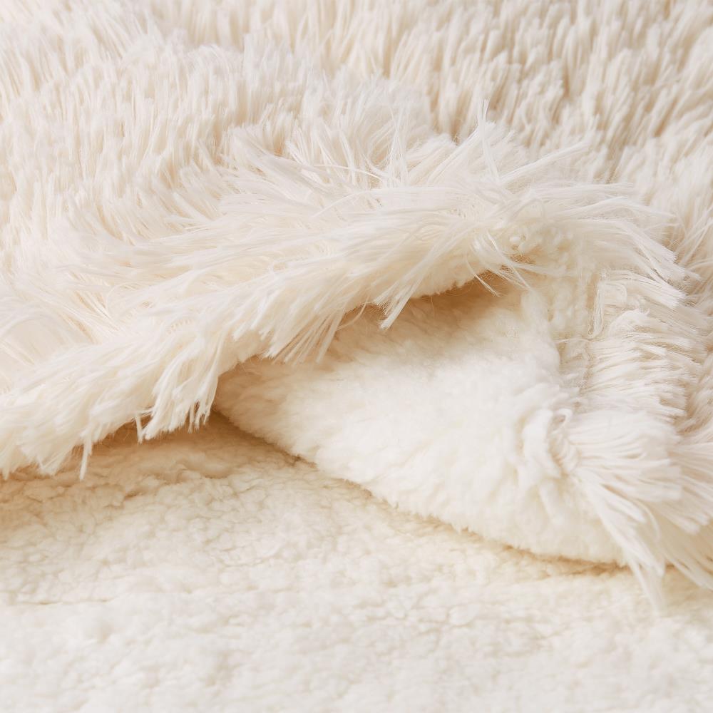 LHC Faux Fur Throw - 60 x 70 in. - Amber Brown