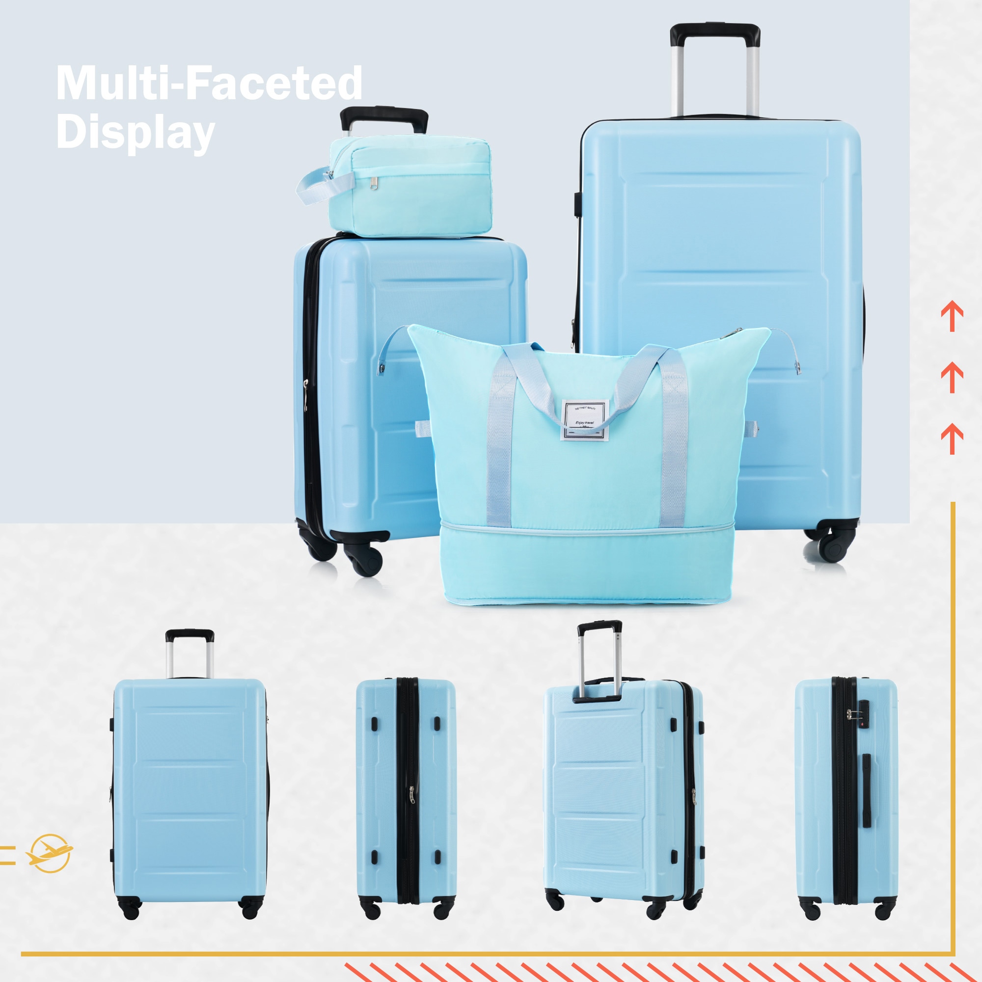 LOVMOR SF-H-N732P198744N Luggage-And-Luggage-Sets - View #3