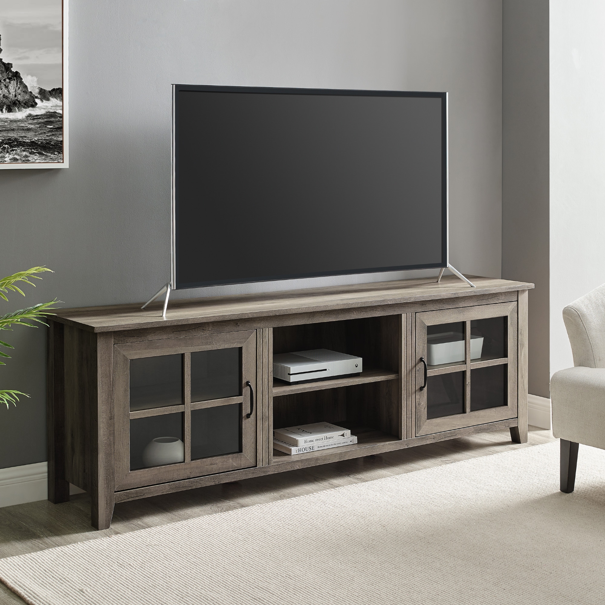 Walker edison grey store wash tv stand