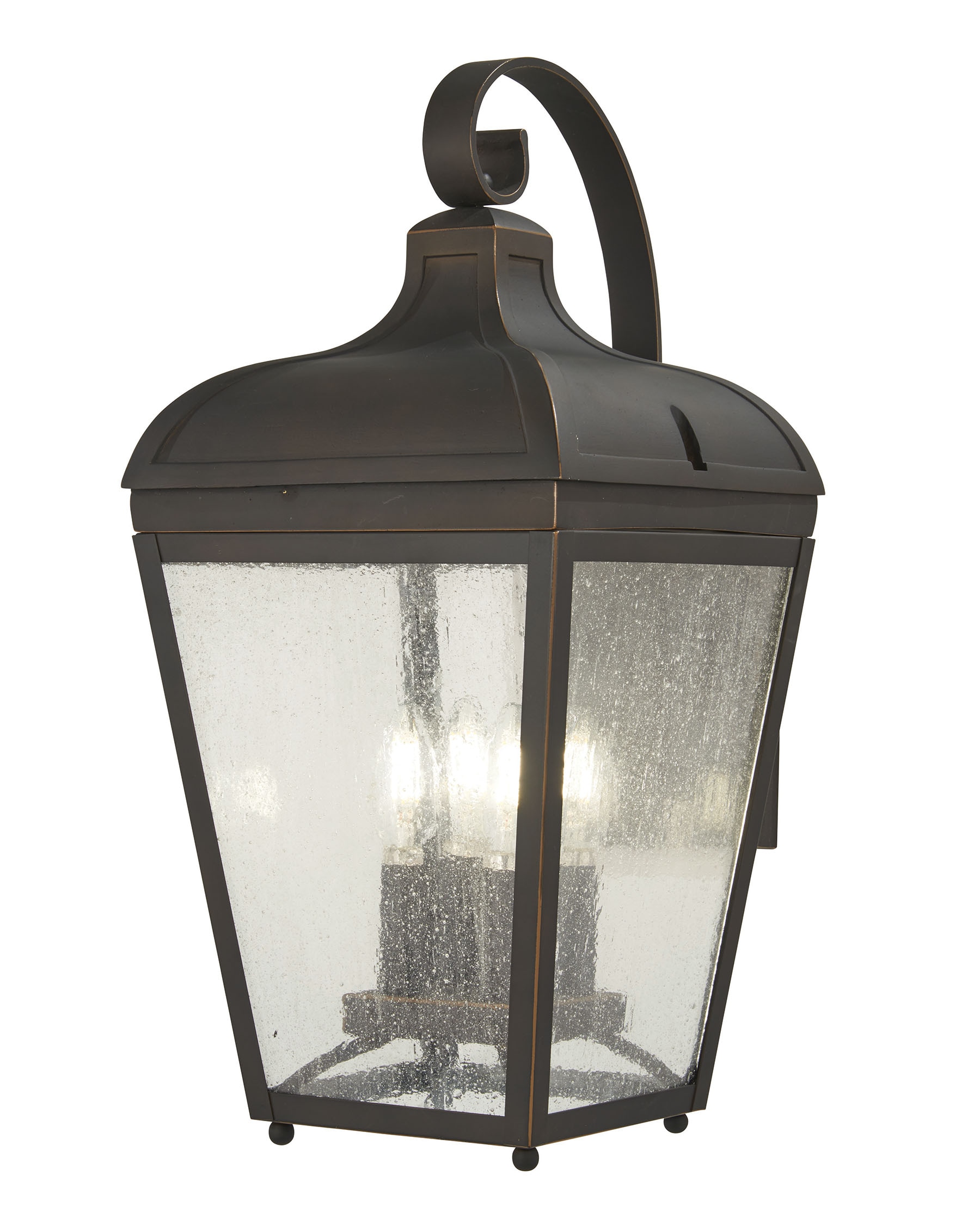 Minka Lavery Marquee 4-Light 21-in H Oil-Rubbed Bronze Outdoor Wall ...