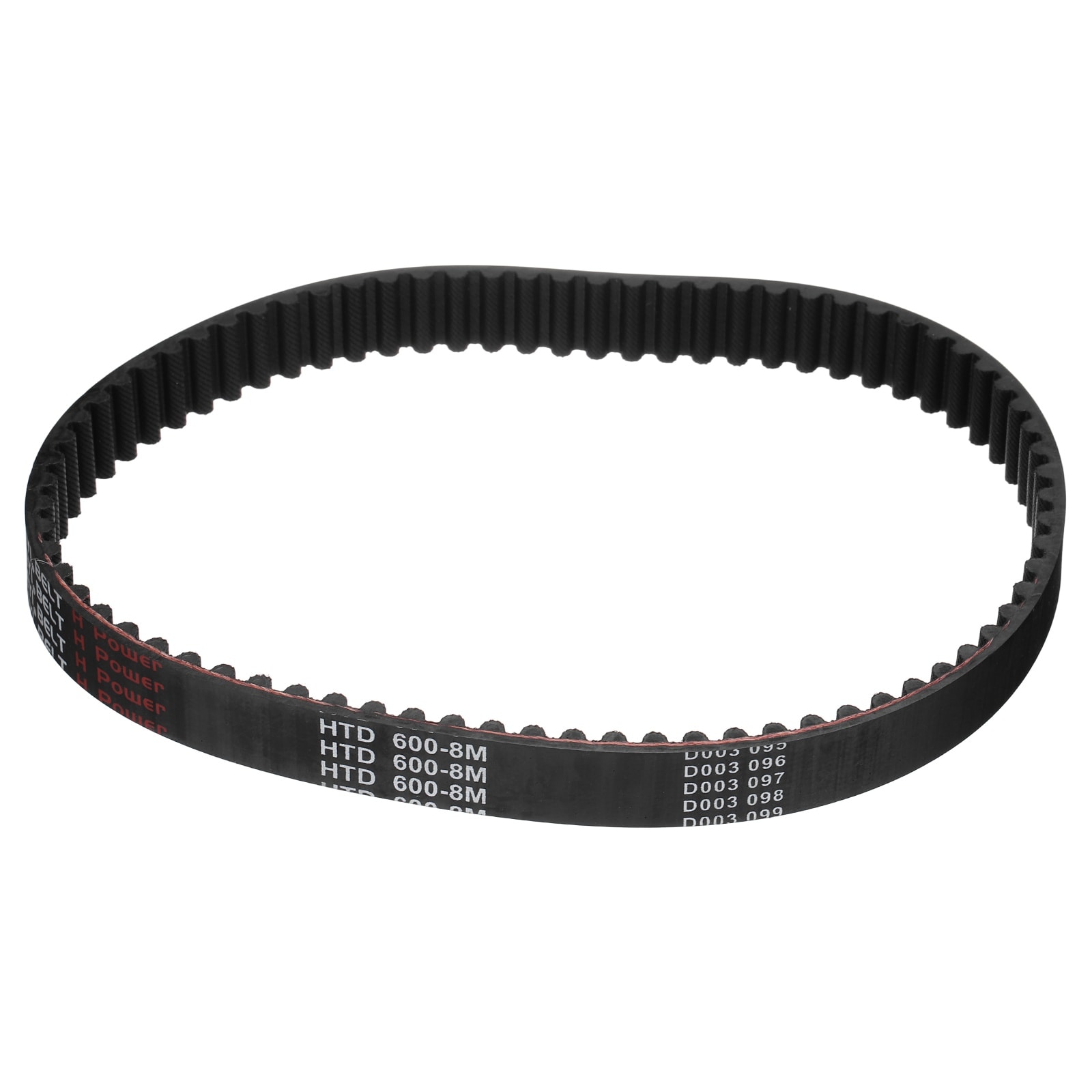 Unique Bargains 600-8M-20 Timing Belt 600mm Pitch Circumference x 20mm Width x 6mm Height 8mm Pitch 75 Teeth Black Rubber Synchronous Belt #S26051500UX4998