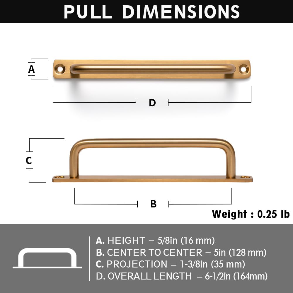 Miaokesen 7385D-CB-128 Cabinet-Pulls - View #2