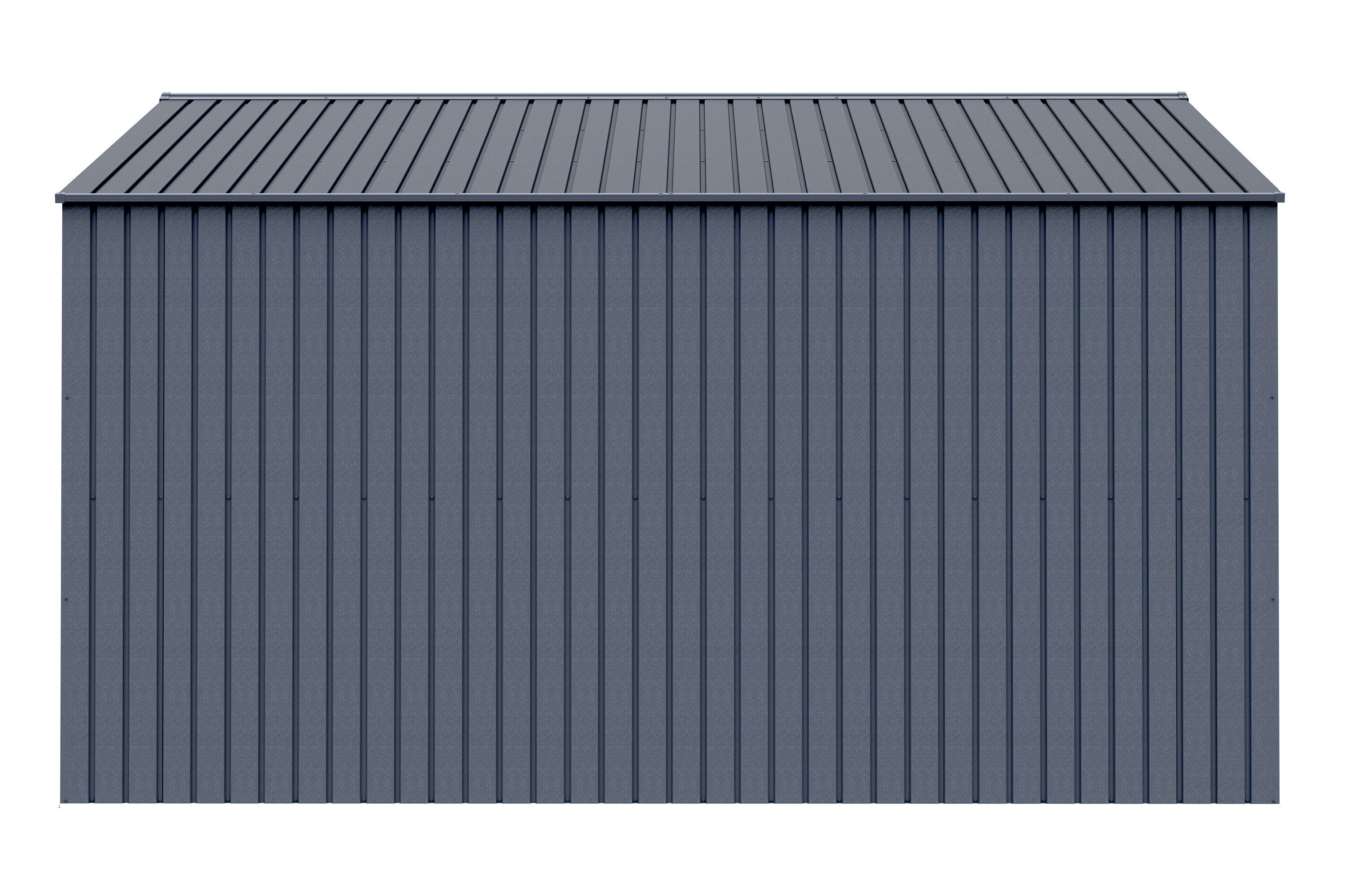 Anthracite 12' x 16' Steel Storage Shed with Swing Doors