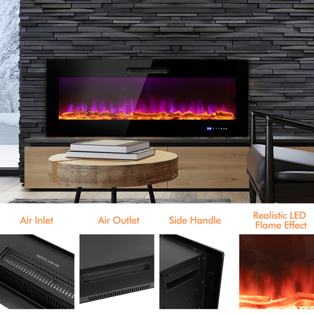 Clihome CL-DKUS-10131 Electric-Fireplaces - View #5