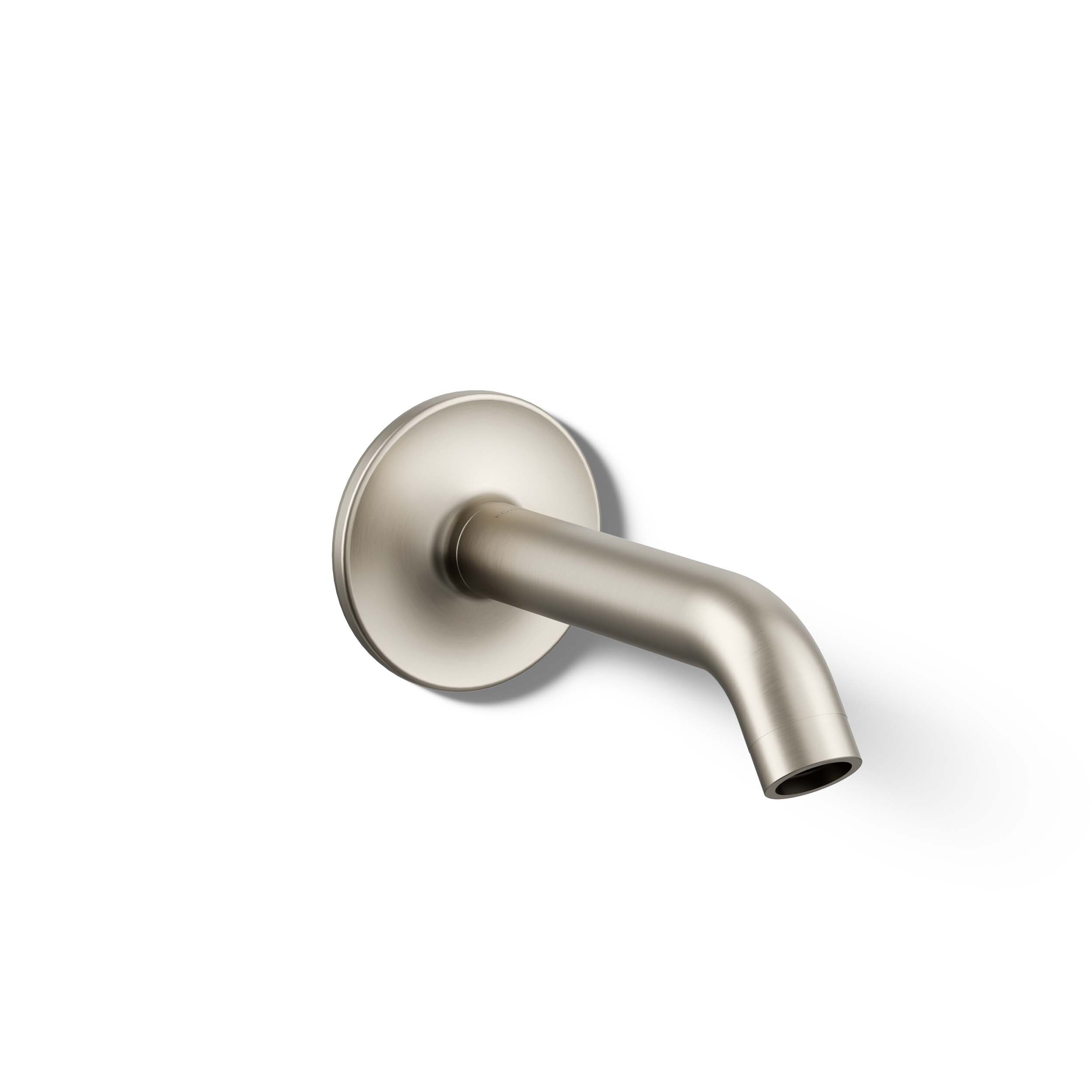 KOHLER 14426-BN Purist Vibrant Brushed Nickel Wall-mount Universal Fit Bathtub Spout
