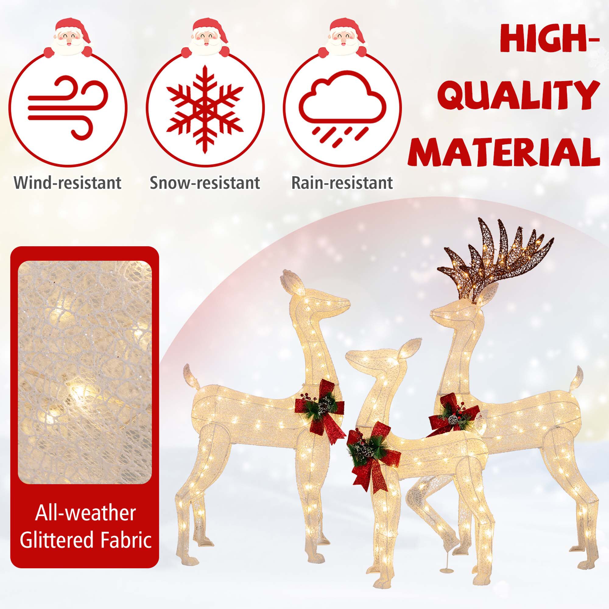 Costway LWS00789 Table-Christmas-Decorations - View #5