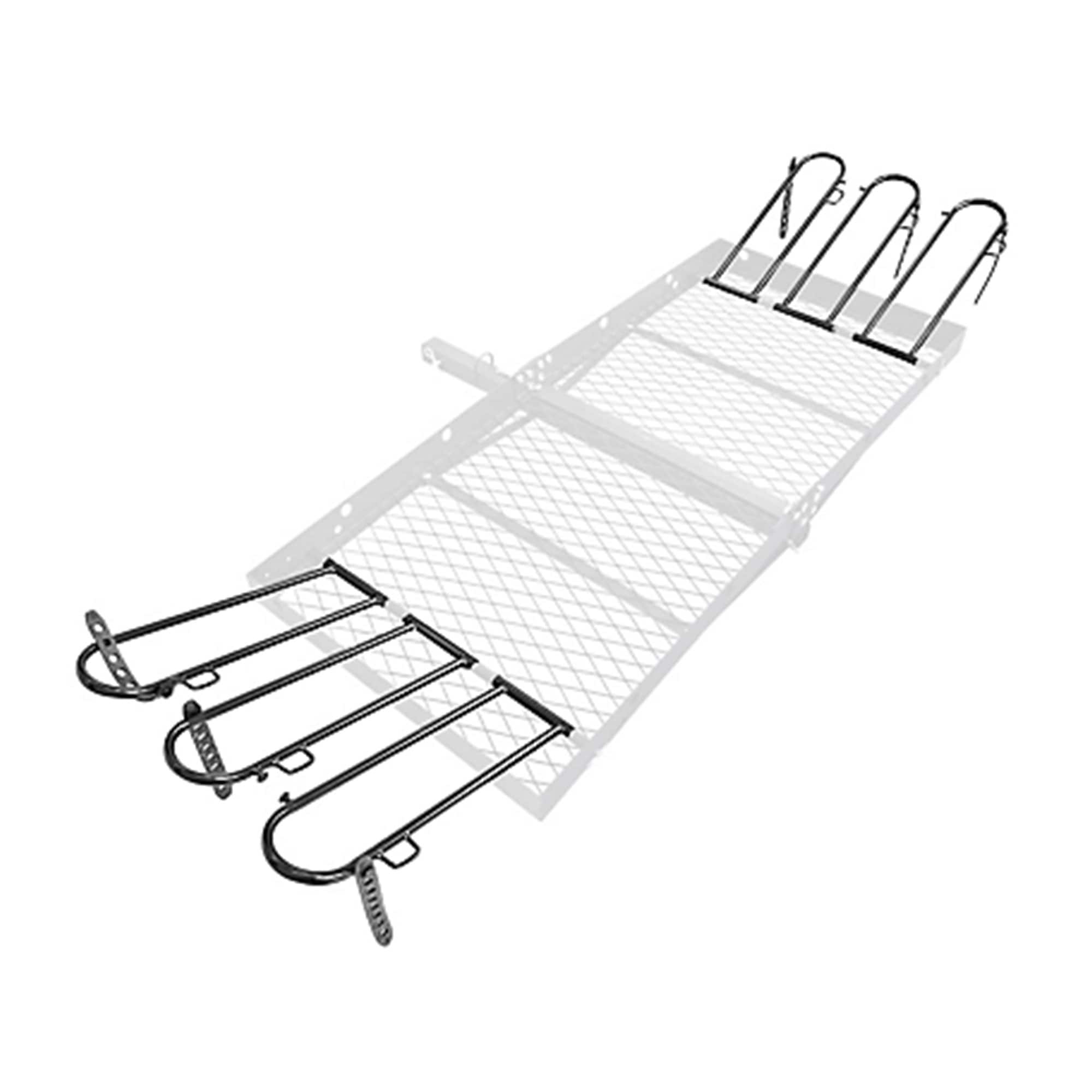 Tow Tuff  Fat Tire Bike Cradle Kit for 3 Bikes with Adjustable Straps