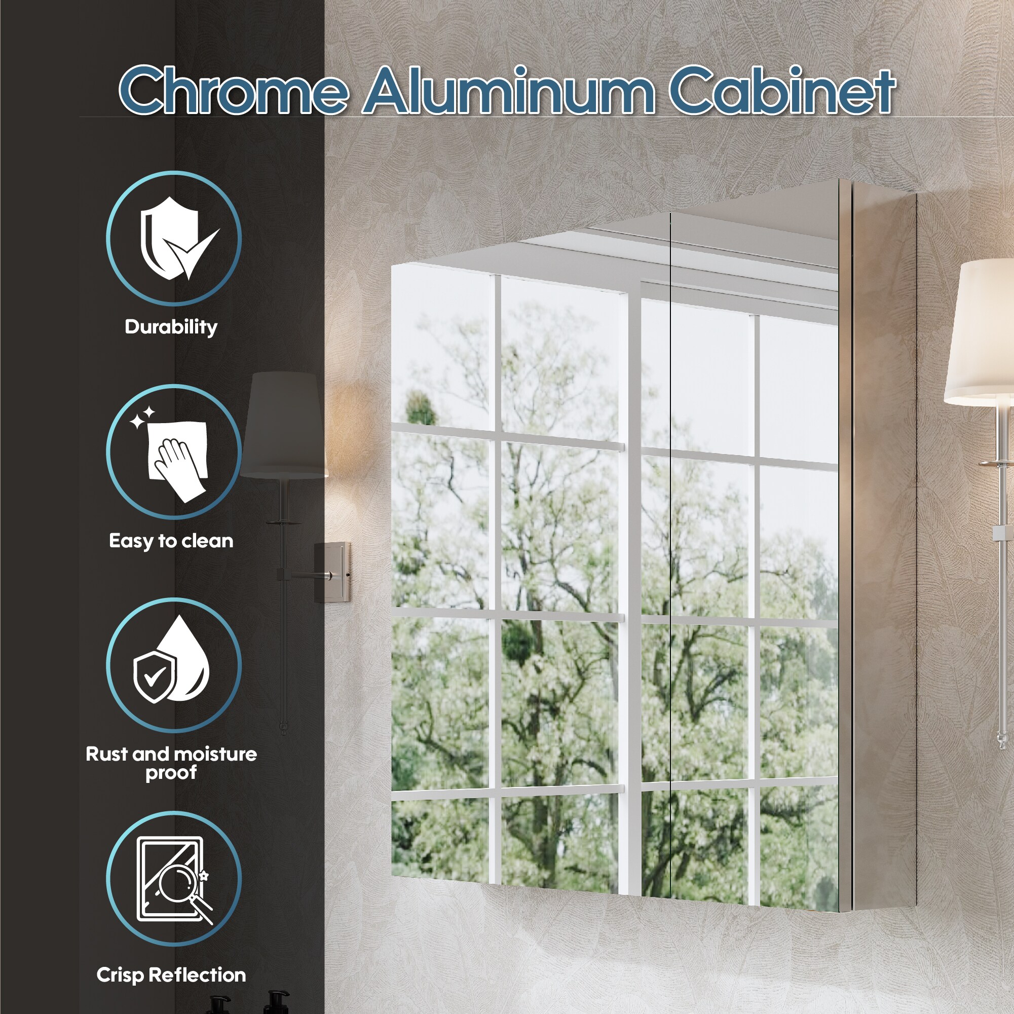 WELLFOR EX-20F4836 Bathroom-Medicine-Cabinets - View #7