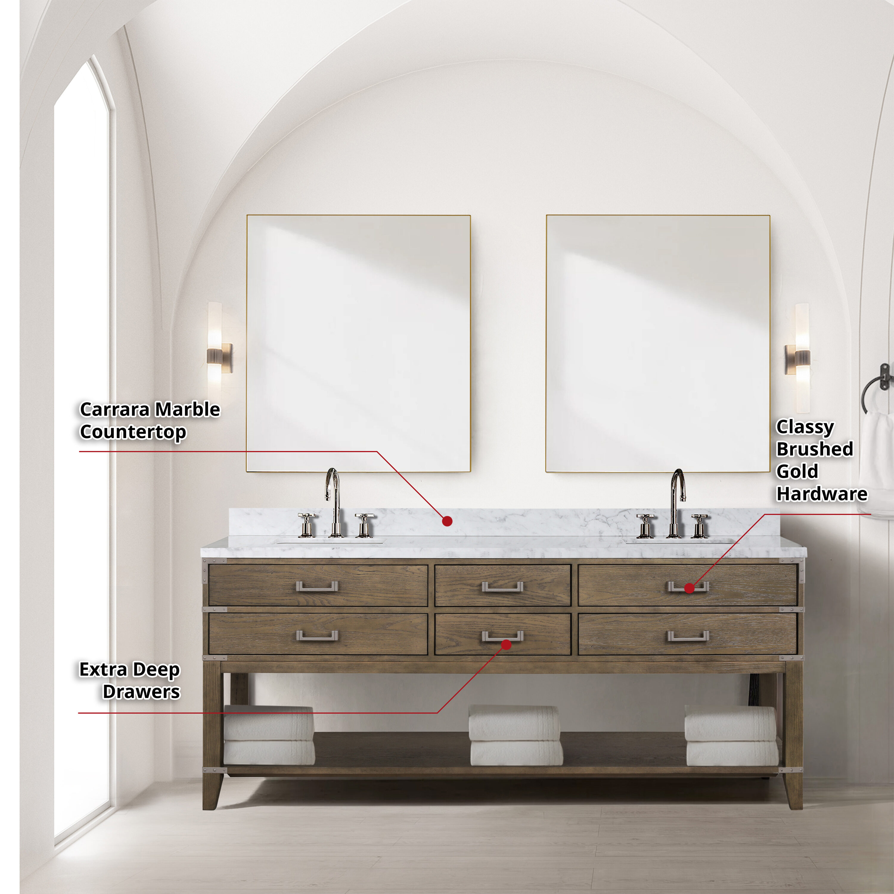 Lexora LVGR80DR111 Bath-Vanity-Combo - View #7
