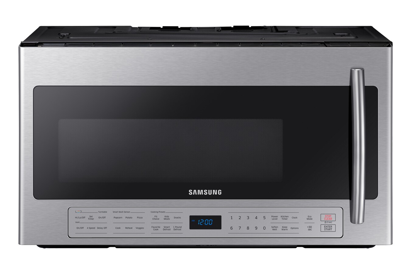 Samsung ME21K6000AS 2.1-cu ft 1000-Watt Over-the-Range Microwave with Sensor Cooking (Stainless Steel)