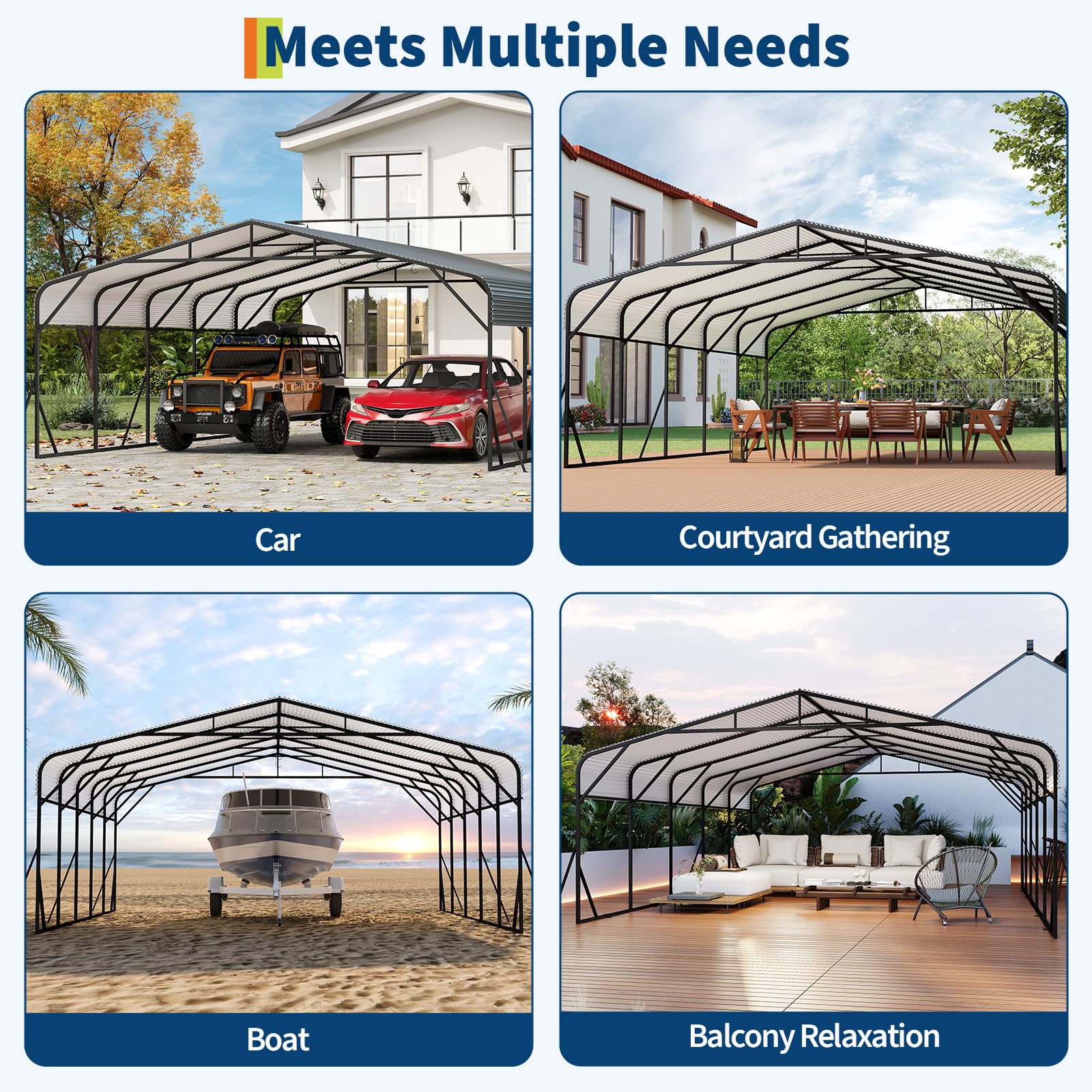 GarveeLife 4E2-TCP042504 Carport-Covers - View #5