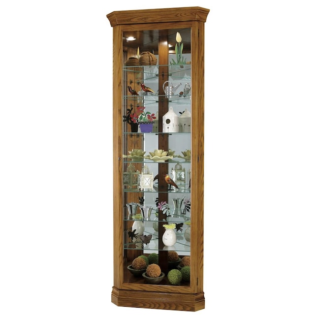 Legacy Oak Wood Curio Cabinet