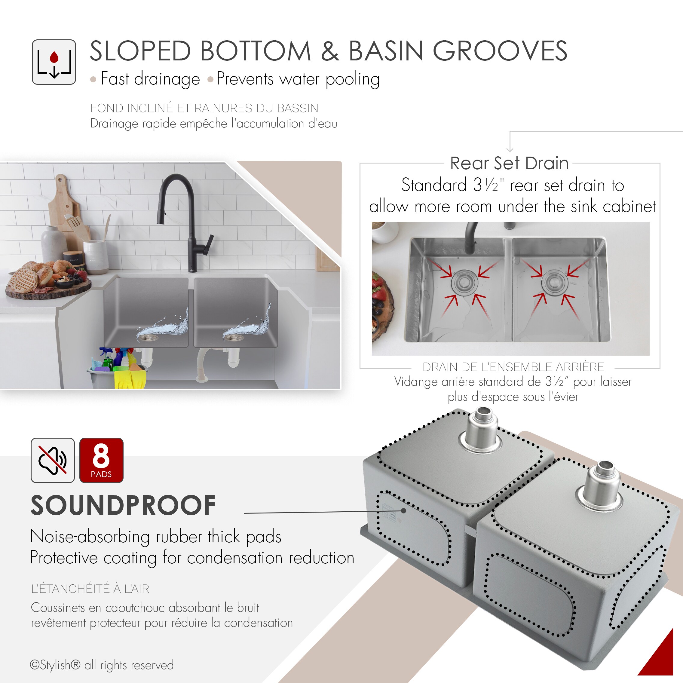 Stylish S-301XG Kitchen-Sinks - View #8