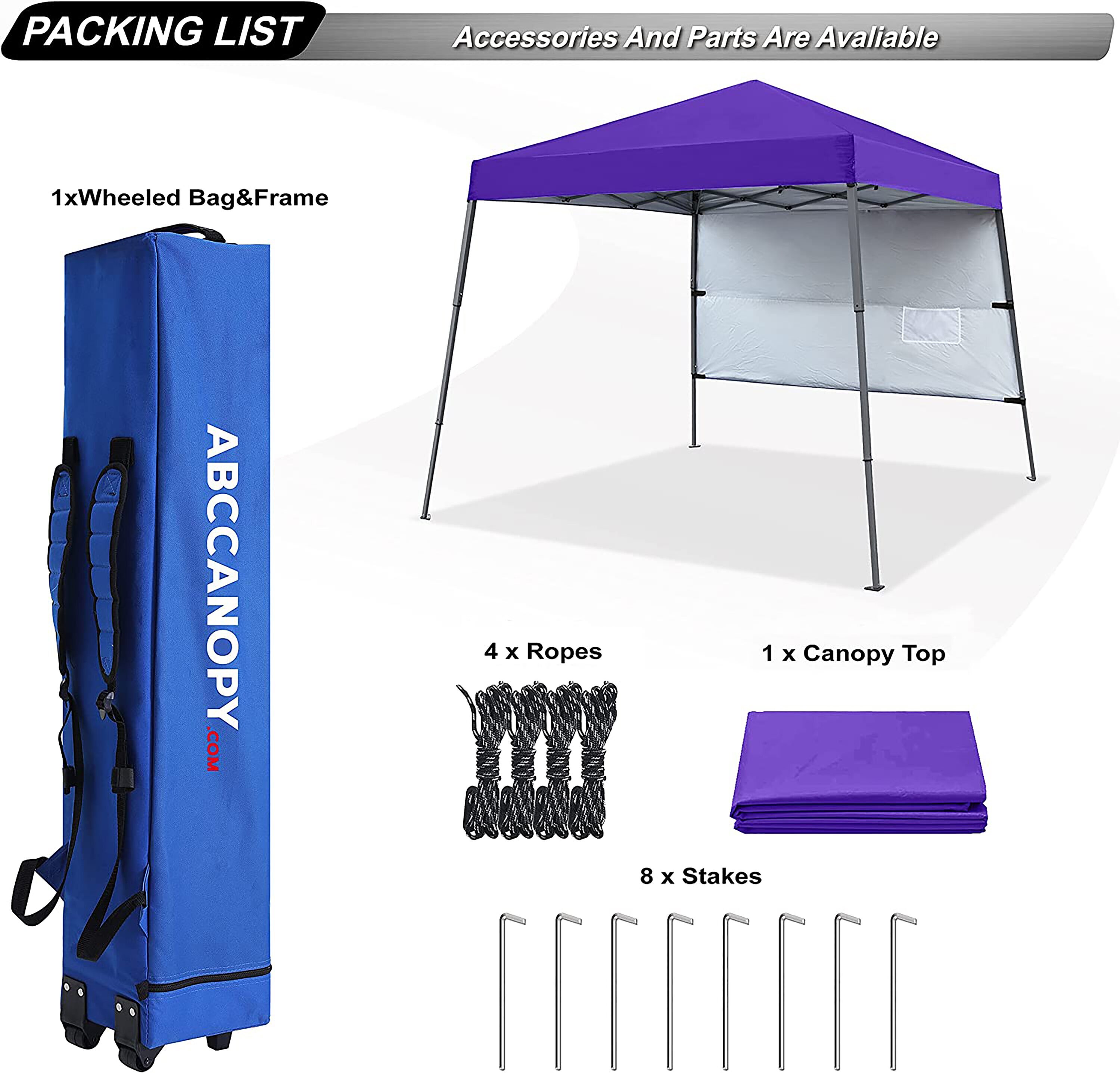 ABCCANOPY 10X10XJ1Q-PURPLE Canopies-Sl - View #4