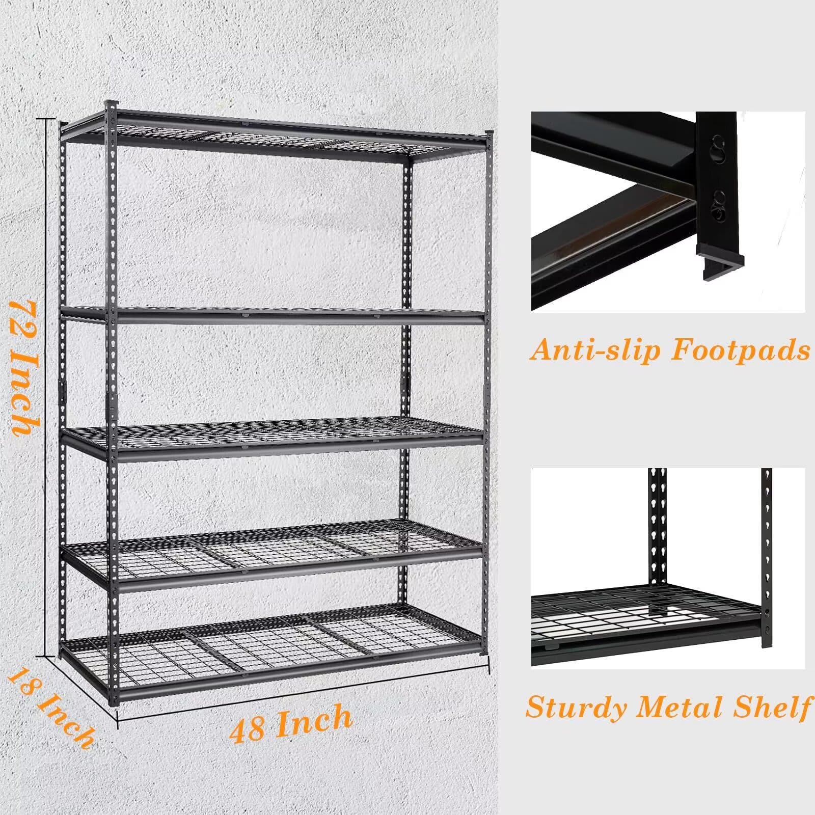 Qeetex JXNAG-PHO-16FTDUZ8 Free-Standing-Shelving - View #3