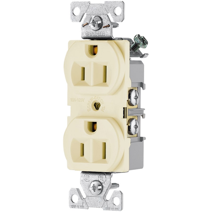 eaton 15 amp 125 volt commercial duplex outlet