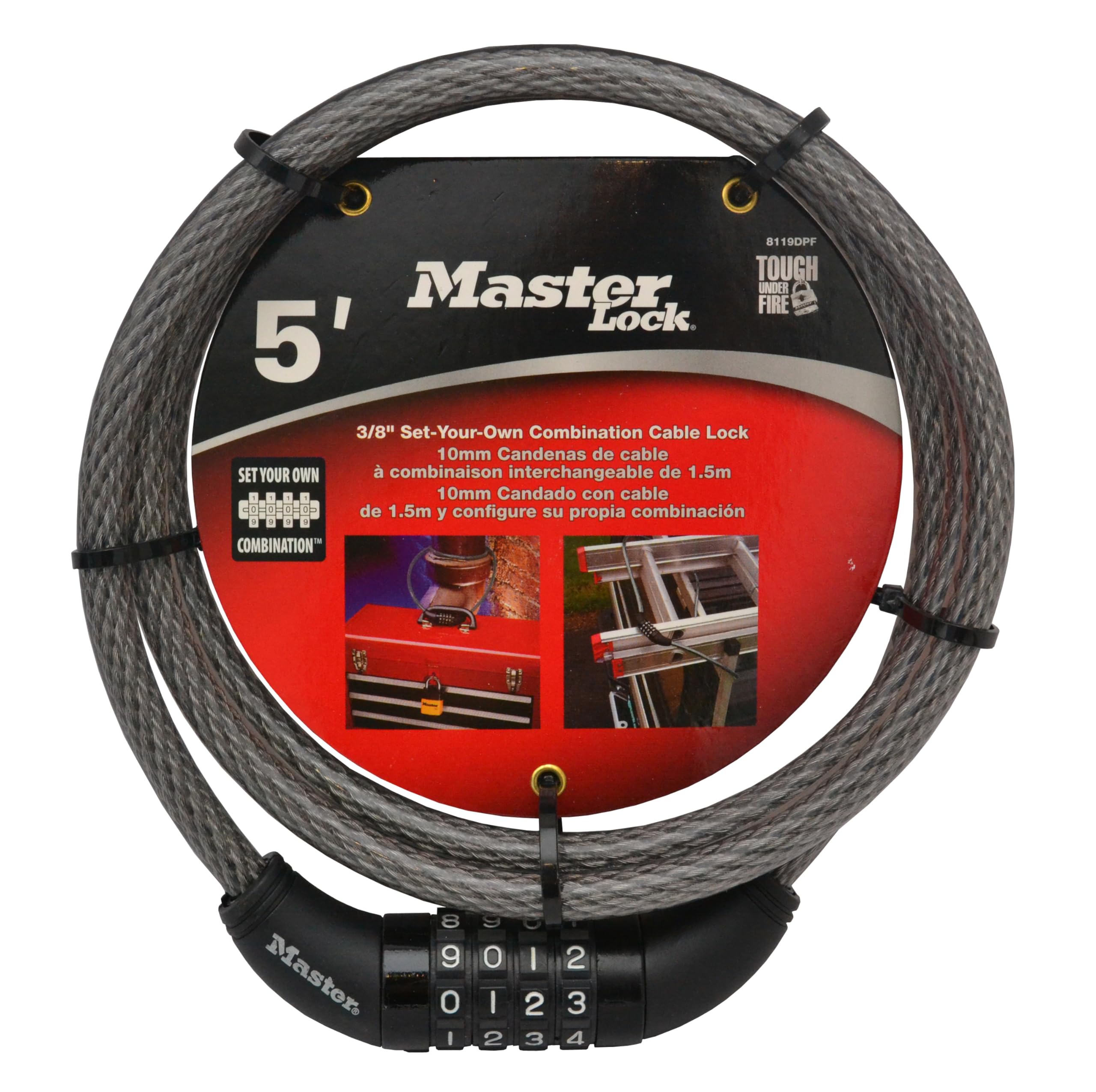 Master Lock 8119DPF00 Cable-Locks - View #3