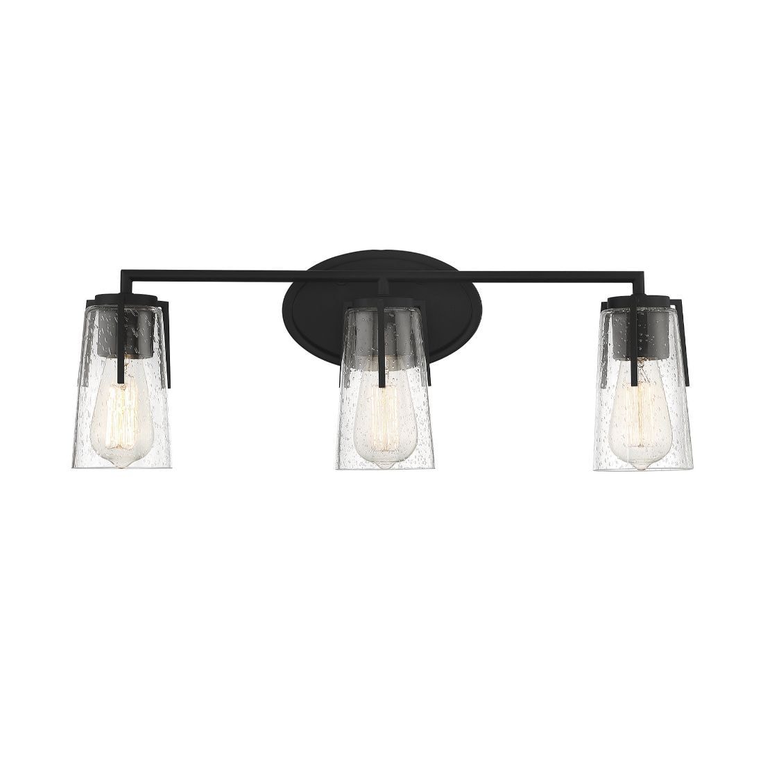  LW-SH639724 24-in 3-Light Black Transitional Vanity Light Bar