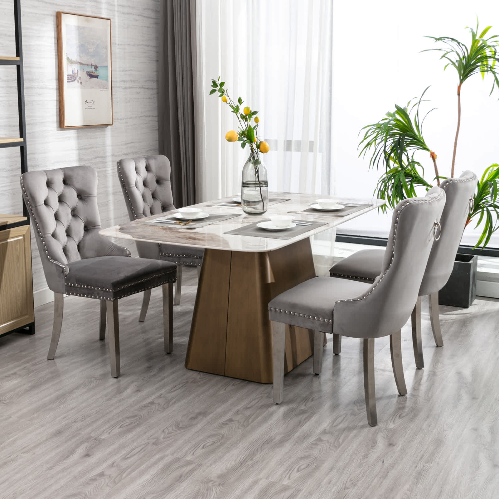 Vynxaria LEXY0116-DJCY-2GRS Dining-Chairs - View #4