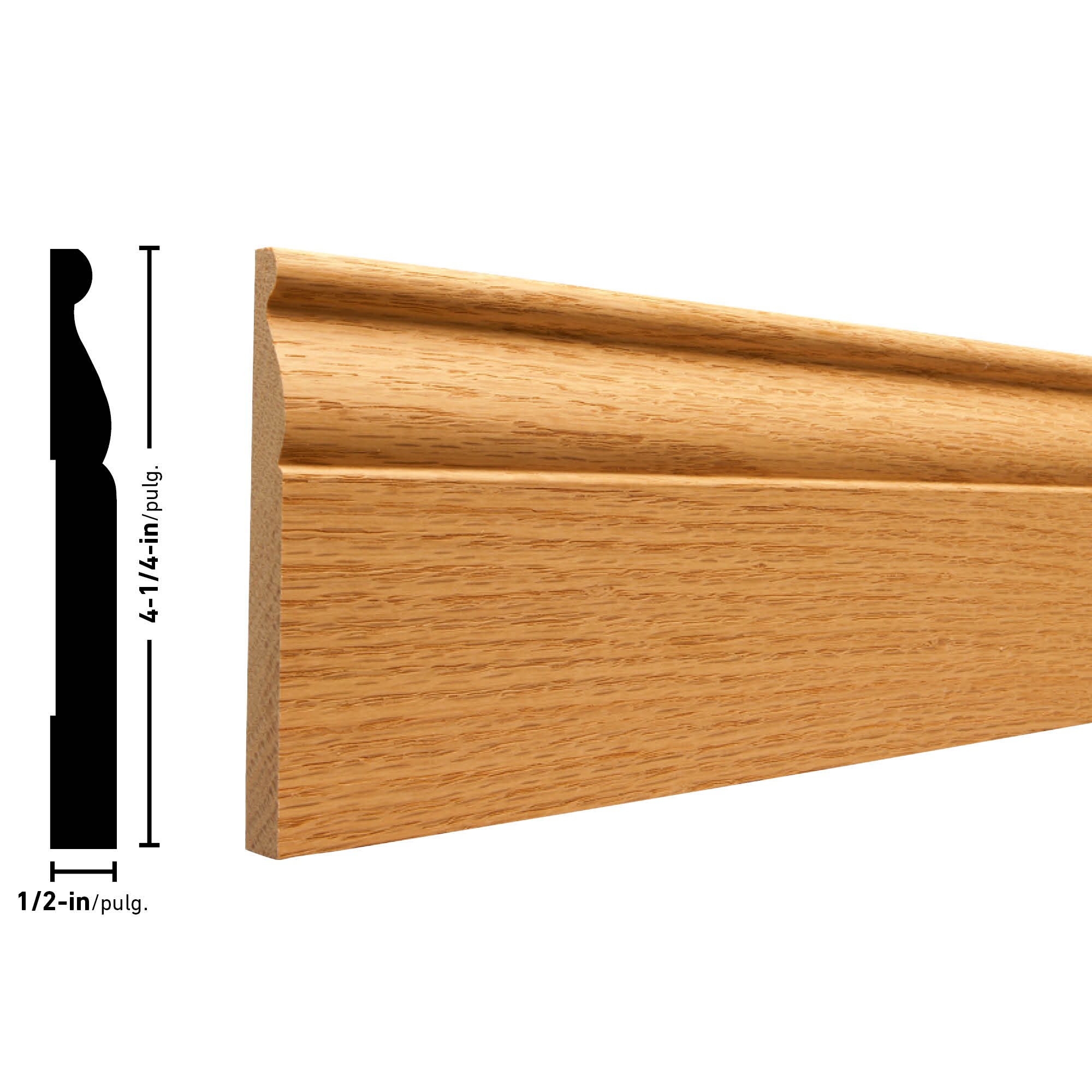 RELIABILT P 808 12 OAKGO Baseboard-Moulding - View #4