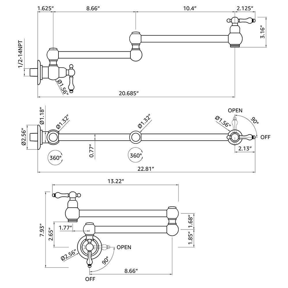 Flynama XY-H-2267N-LED-1D Kitchen-Faucets - View #5