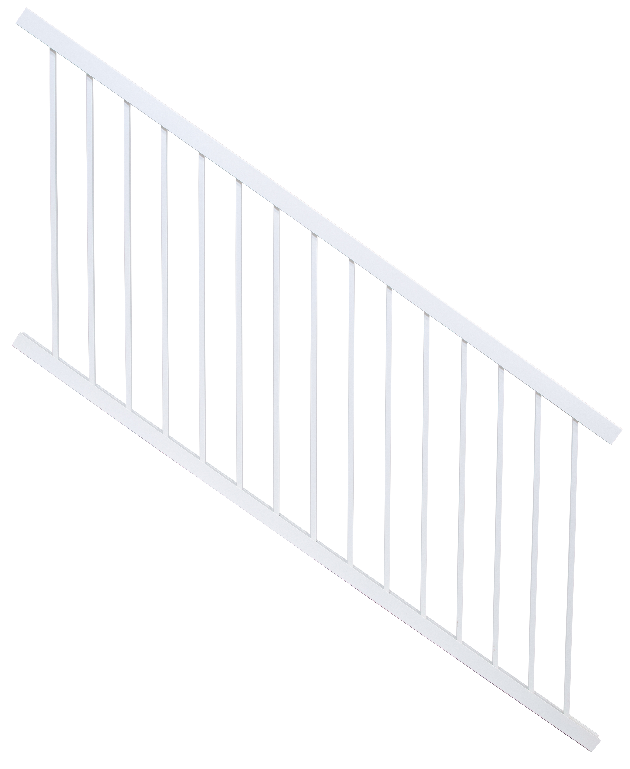 Harmony Railing Systems HS852306W Alta 6-ft x 36-in White Aluminum Deck Stair Rail Kit
