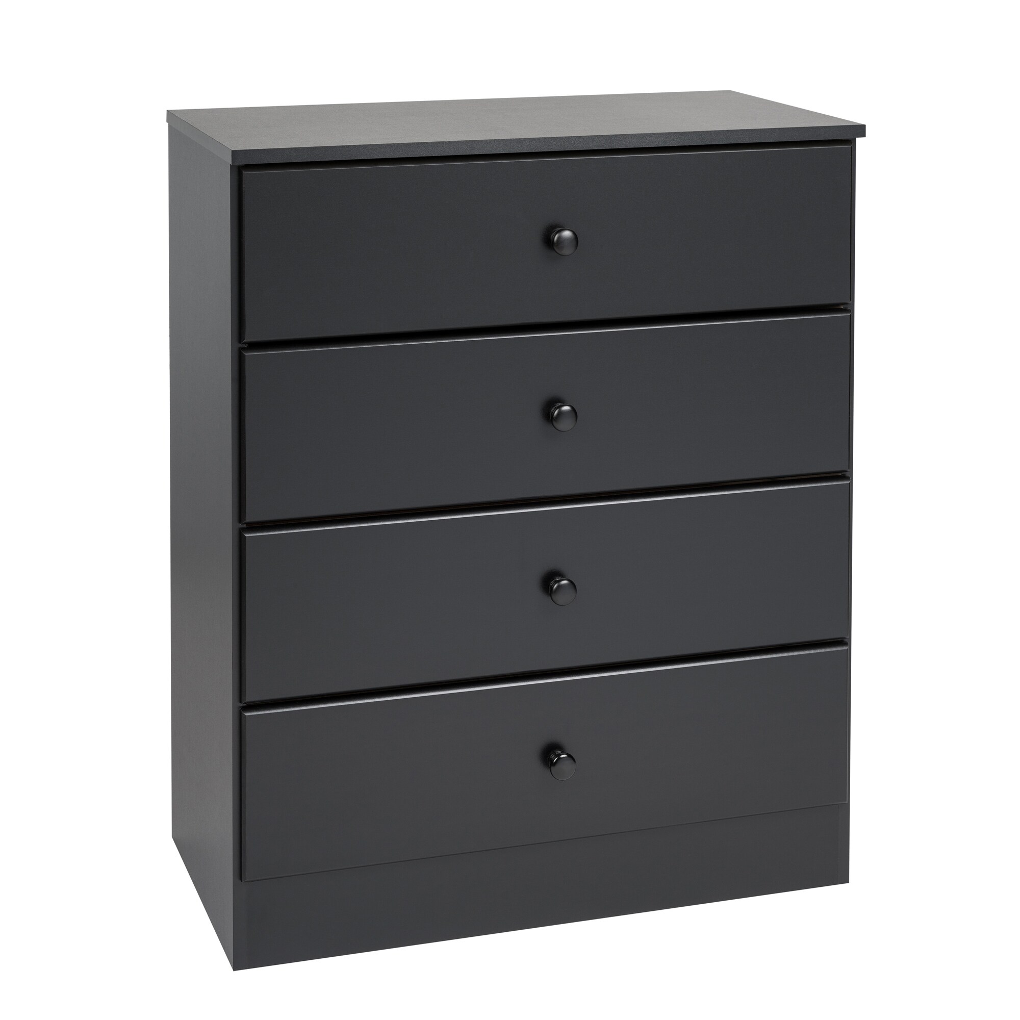 Prepac BDBR-0401-1 Astrid Black 4 -Drawer Standard chest