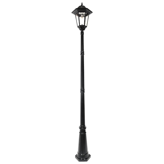 uitstulping Uit Bisschop Gama Sonic Windsor Bulb 96-in H Black Solar LED Post Light in the Complete  Post Lights department at Lowes.com