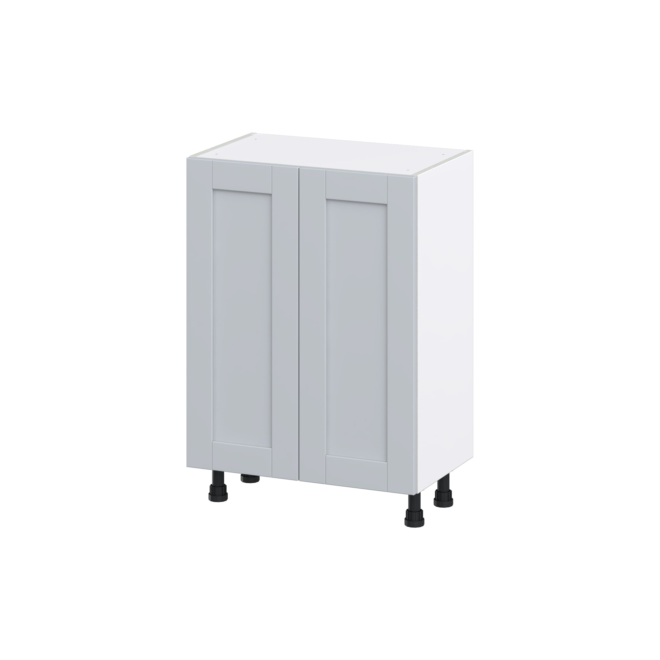 Hugo&Borg DSB2414-2FH-CH Charlesberg 24-in W x 34.5-in H x 14-in D Light Gray Base Fully assembled Cabinet (Flat Panel Shaker)