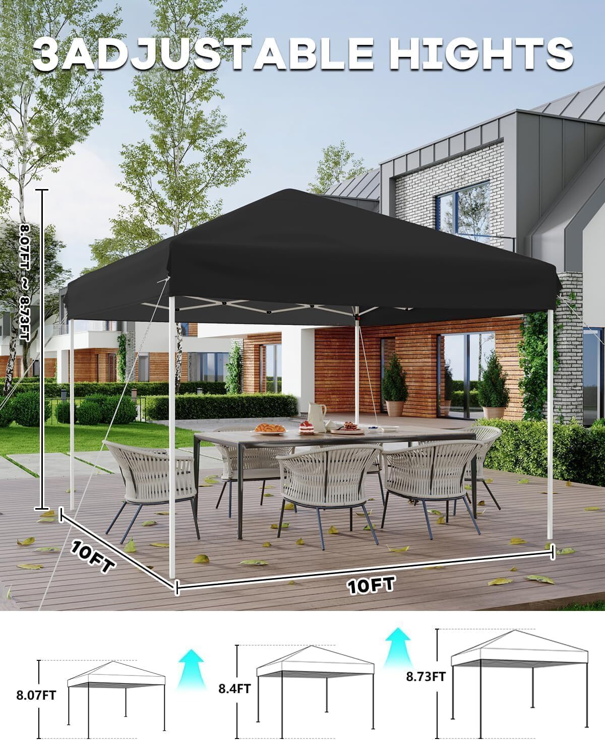 Qeetex LSHQQ-PHO-10SDXUSH Replace-Porch-Swing-Glider-Tops - View #6