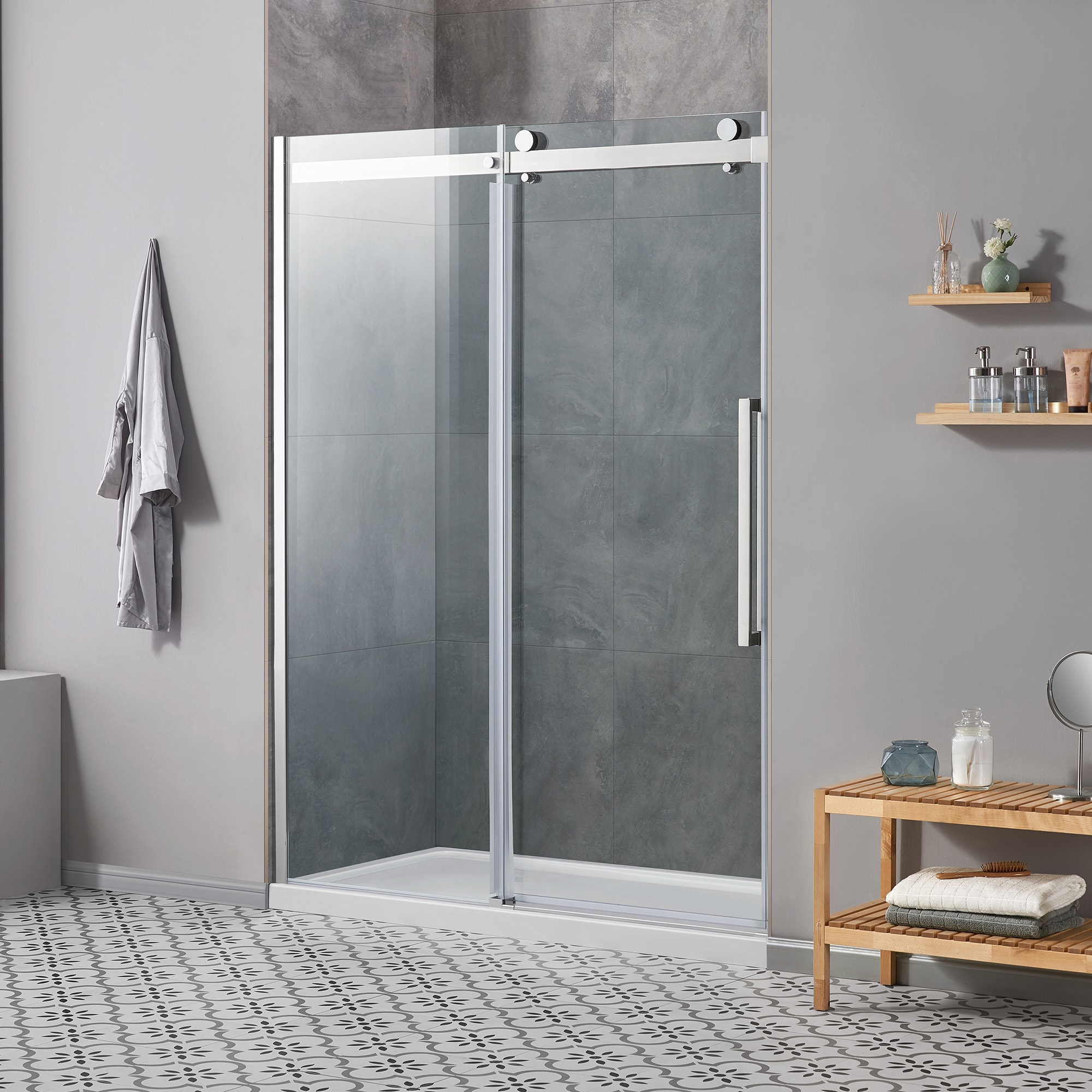 OVE Decors 15SKC-BELS60-CHR Alcove-Shower-Kit - View #3