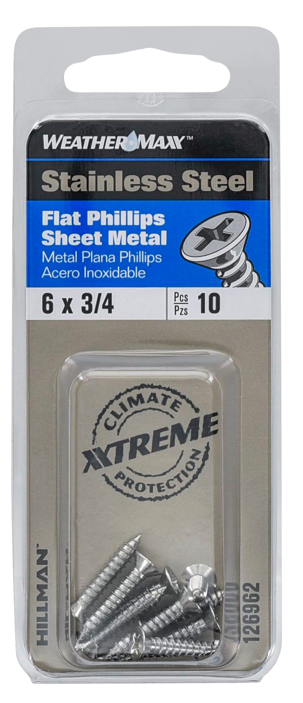 Hillman #6 x 3/4-in Phillips-Drive Standard Sheet Metal Screws (10 ...