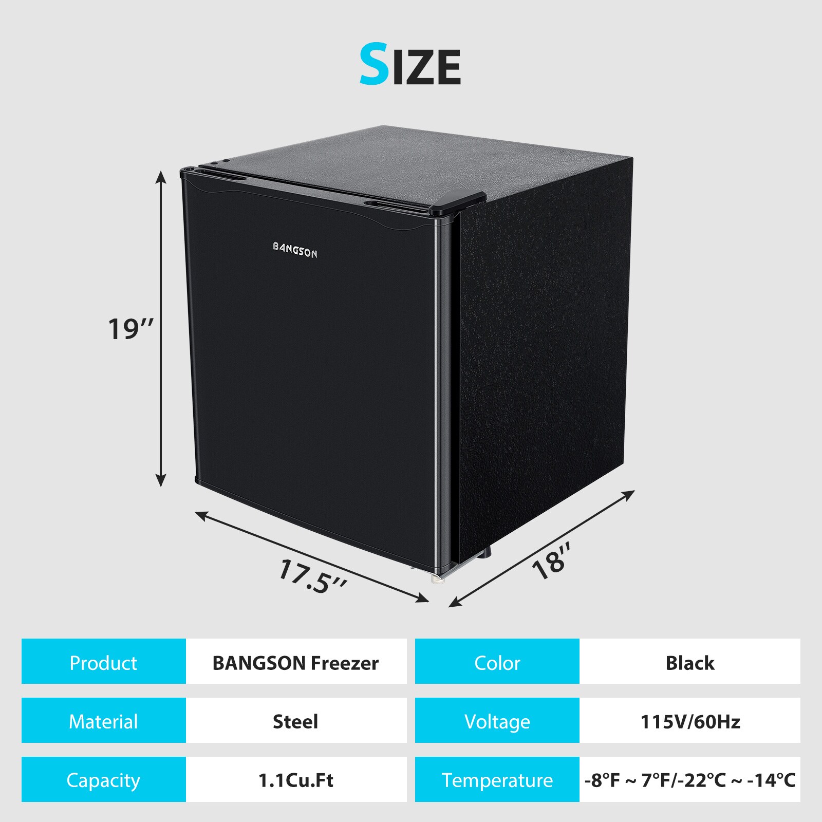 oem/odm professional 1.1cu.ft small home freezer