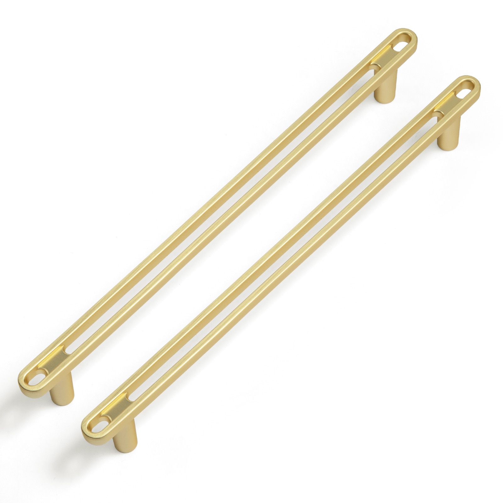 Miaokesen 2315TLS-192 7-9/16-in , 192mm Center to Center Light Brushed Brass Novelty Handle 6 -Pack
