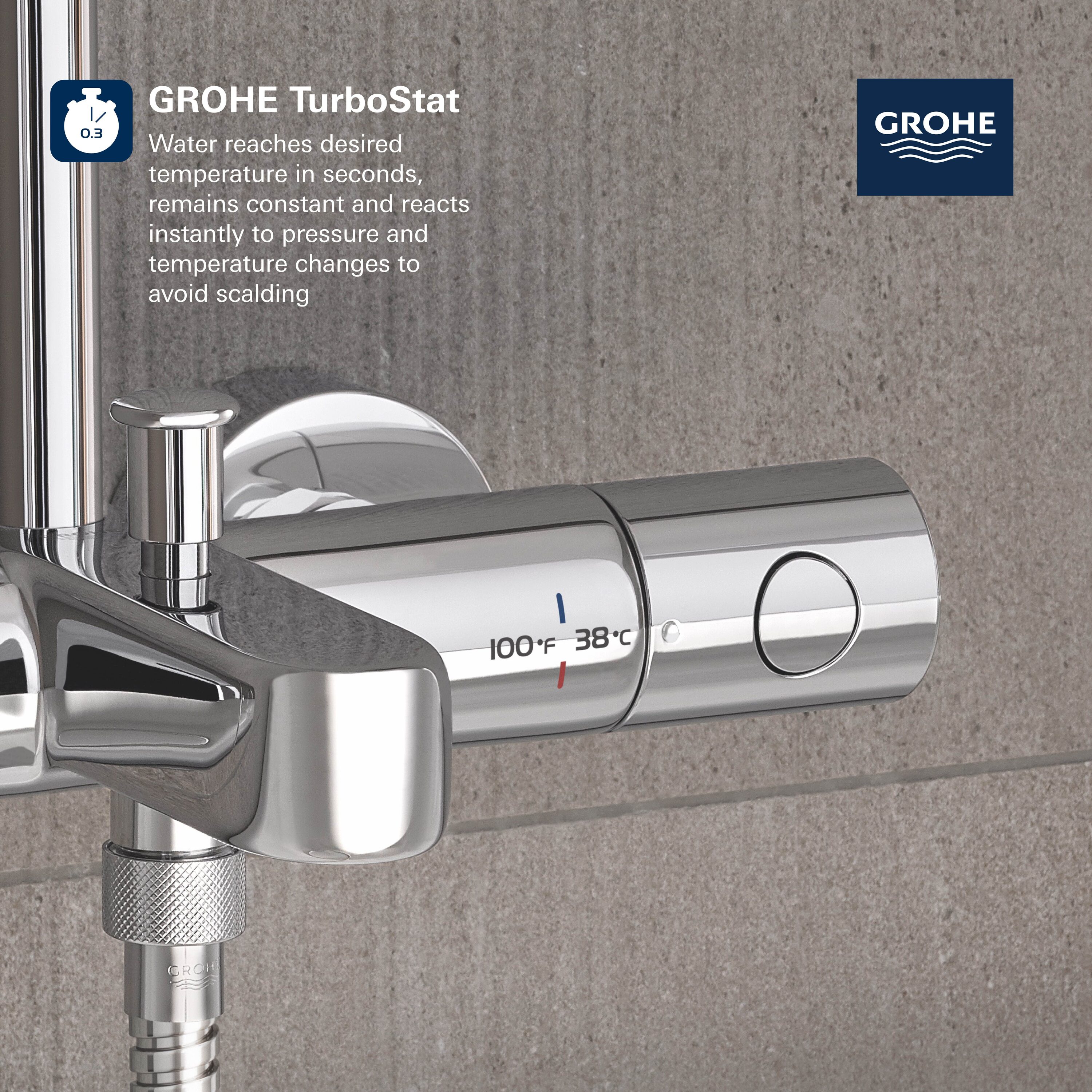 GROHE 26486000 Showerhead-Bar-Panels - View #11
